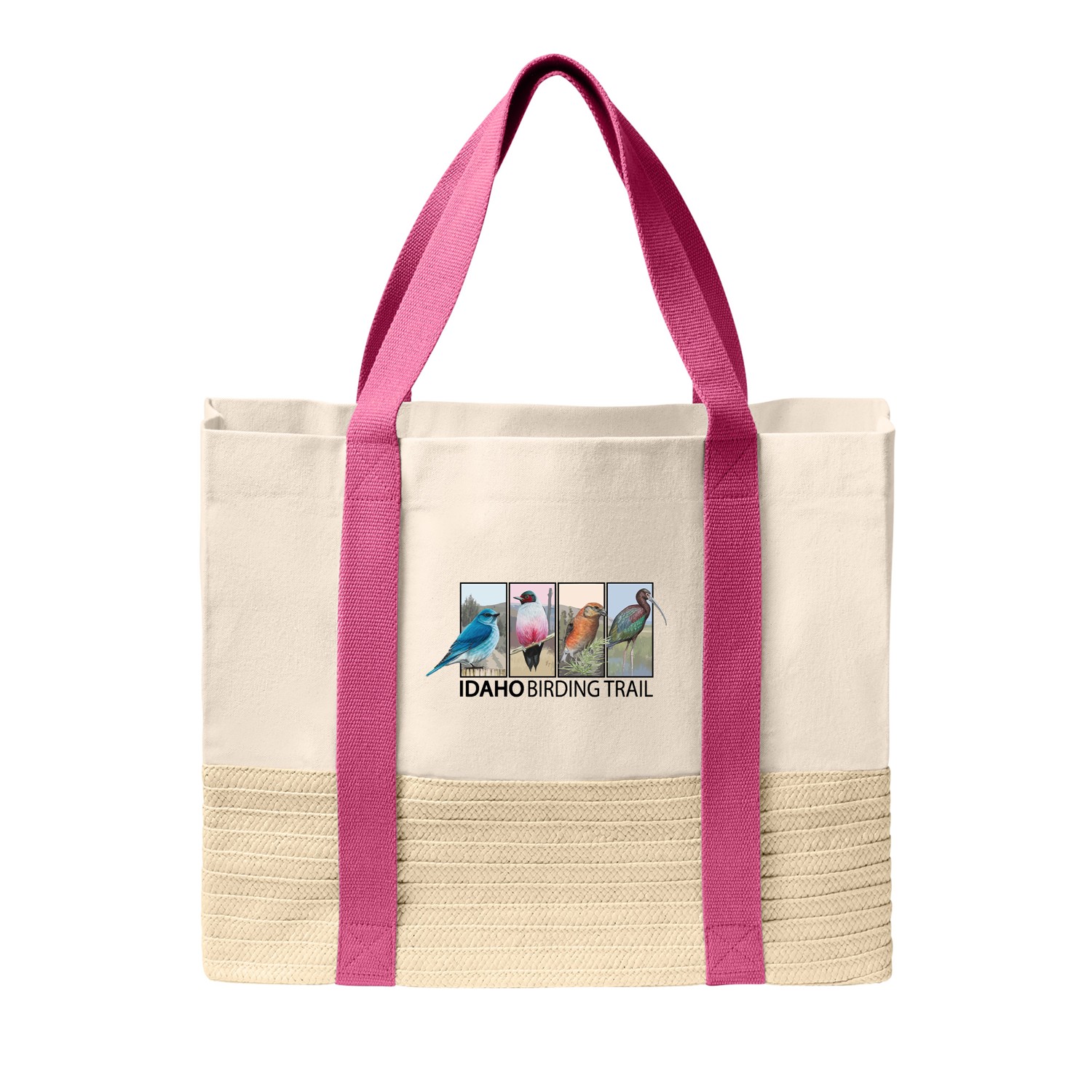 Port Authority® Straw Market Tote 1