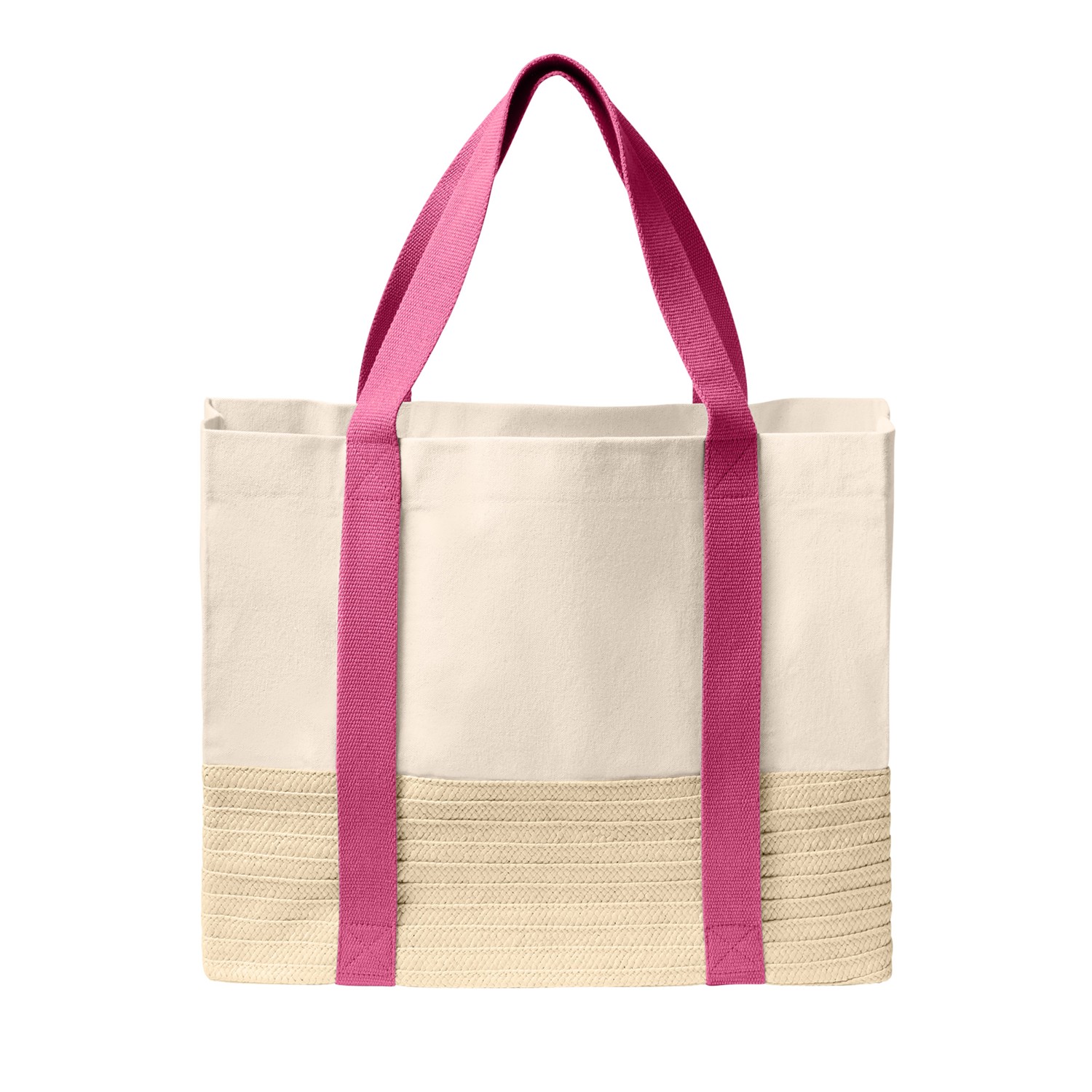 Port Authority® Straw Market Tote 1