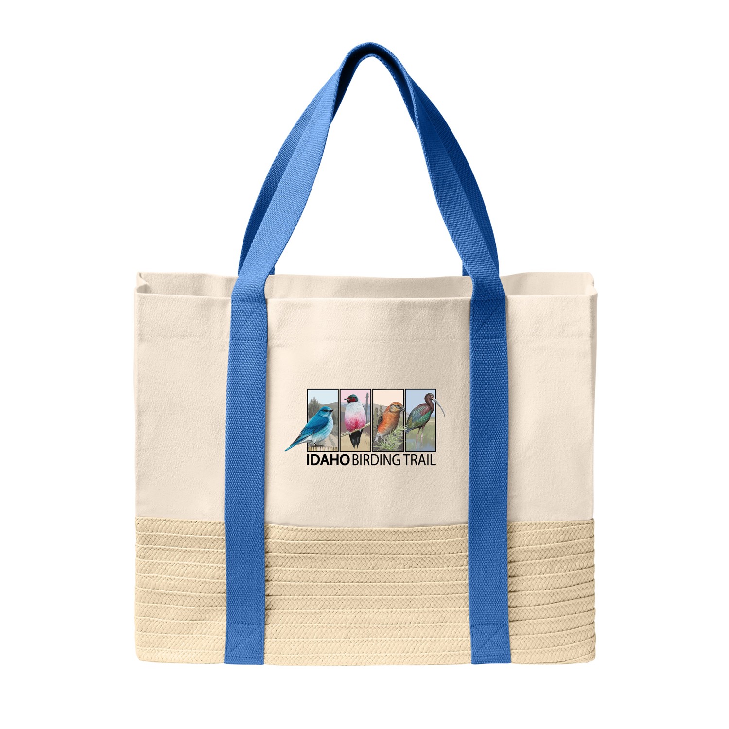 Port Authority® Straw Market Tote 1