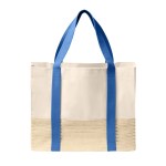 Port Authority® Straw Market Tote - Ultramarine Blue Blank Port Authority® Straw Market Tote - Ultramarine Blue Blank