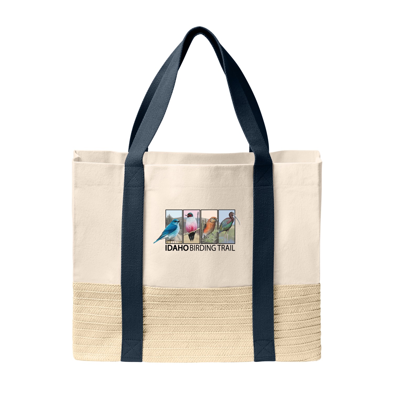Port Authority® Straw Market Tote 1