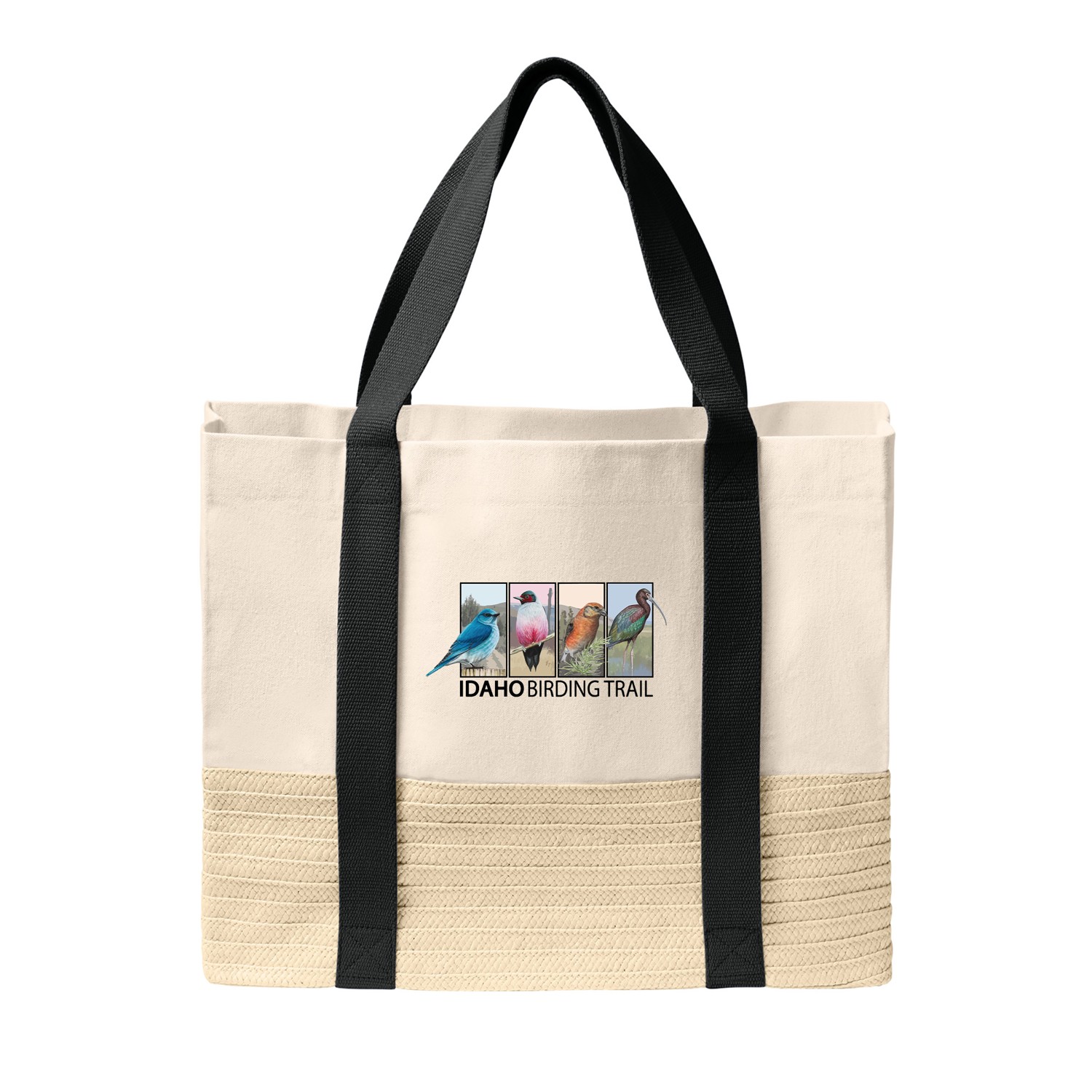 Port Authority® Straw Market Tote 1