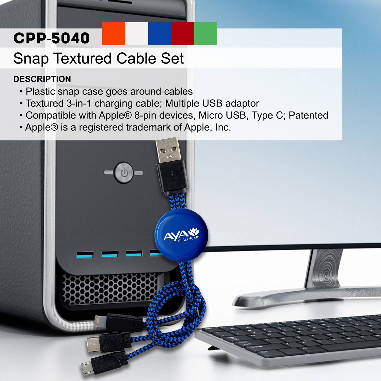 Snap Textured Cable Set 1