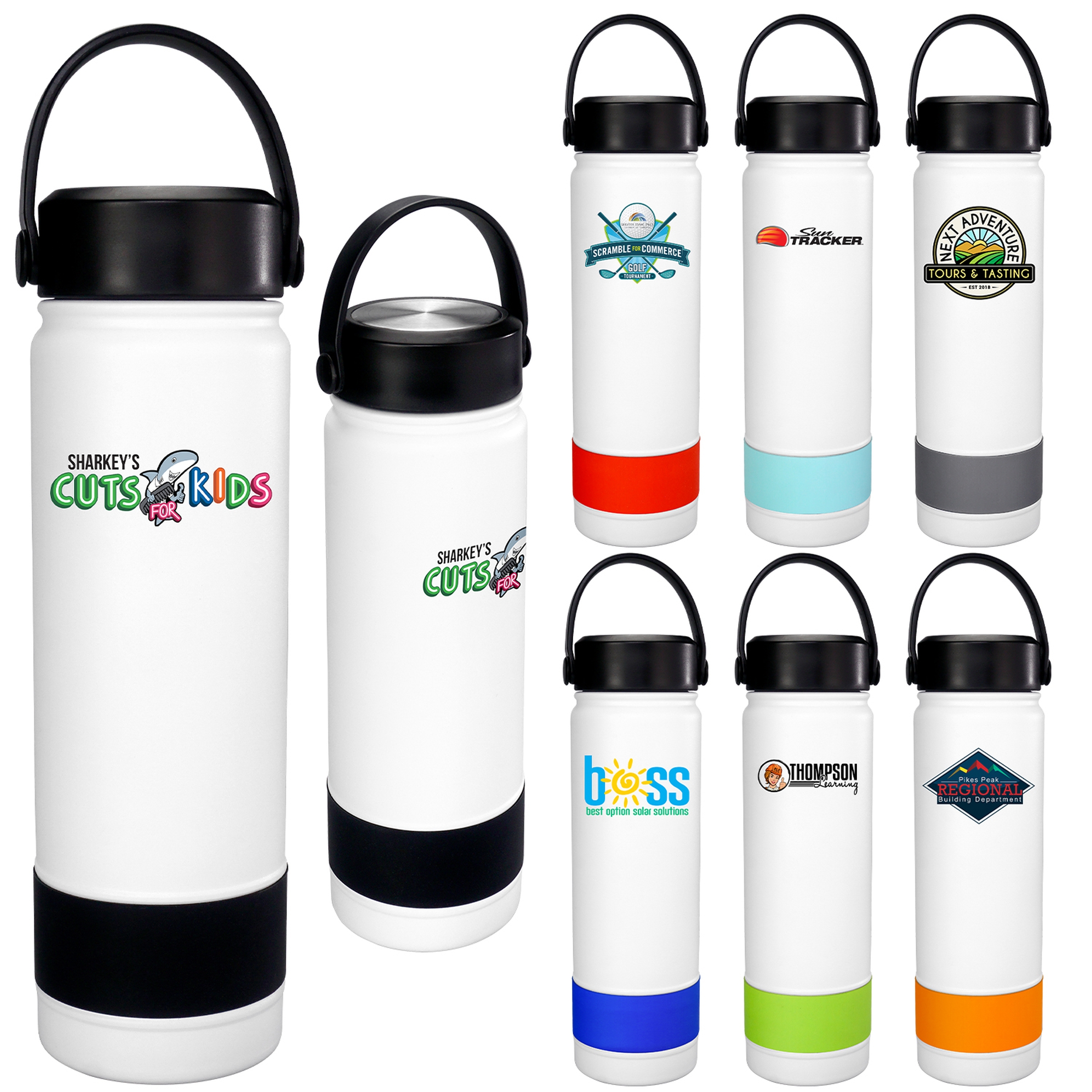 Colorful Metal Top 24 oz. Banded Bottle 1