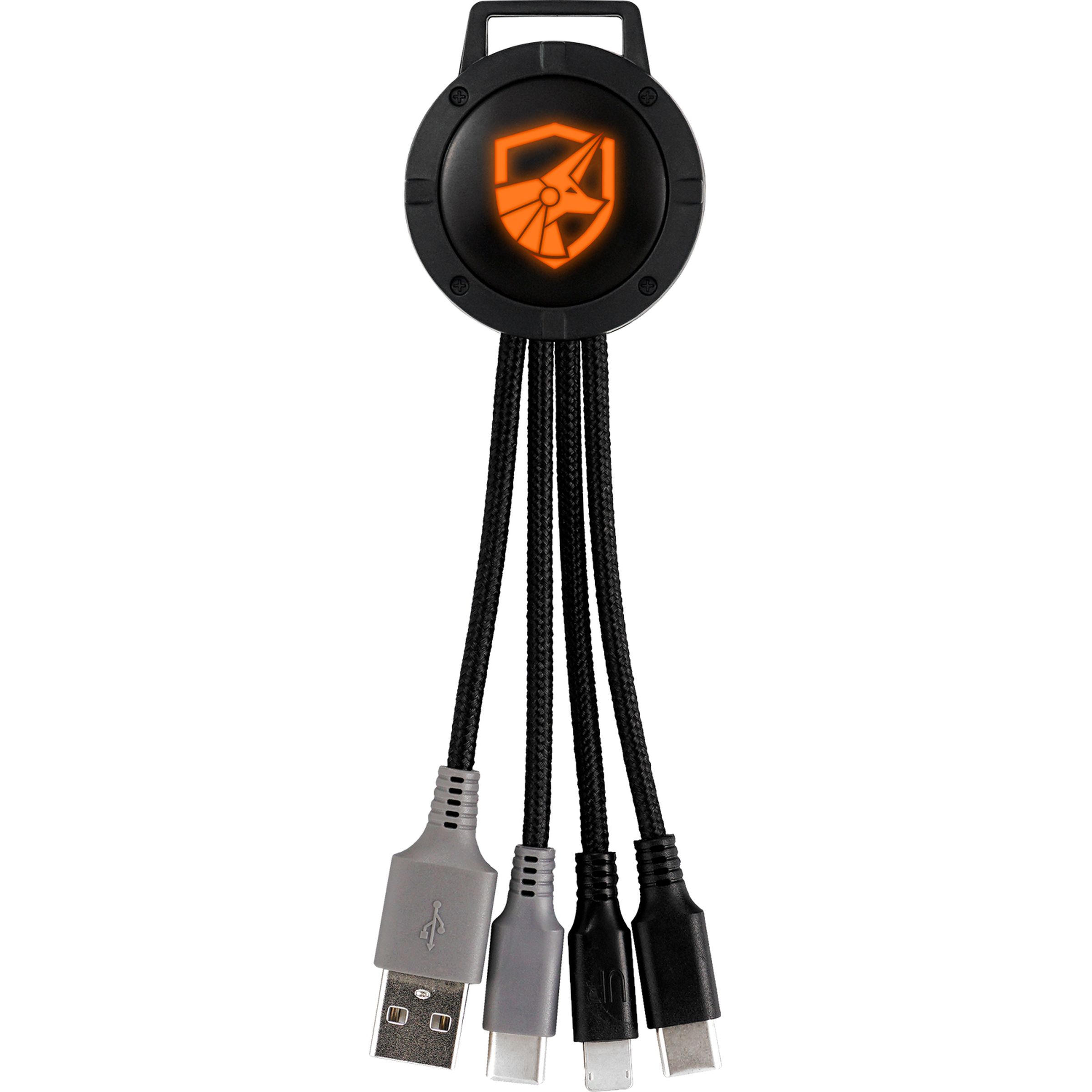 Light Up Color Two Tone 3-in-1 Duo Charging Cable 1