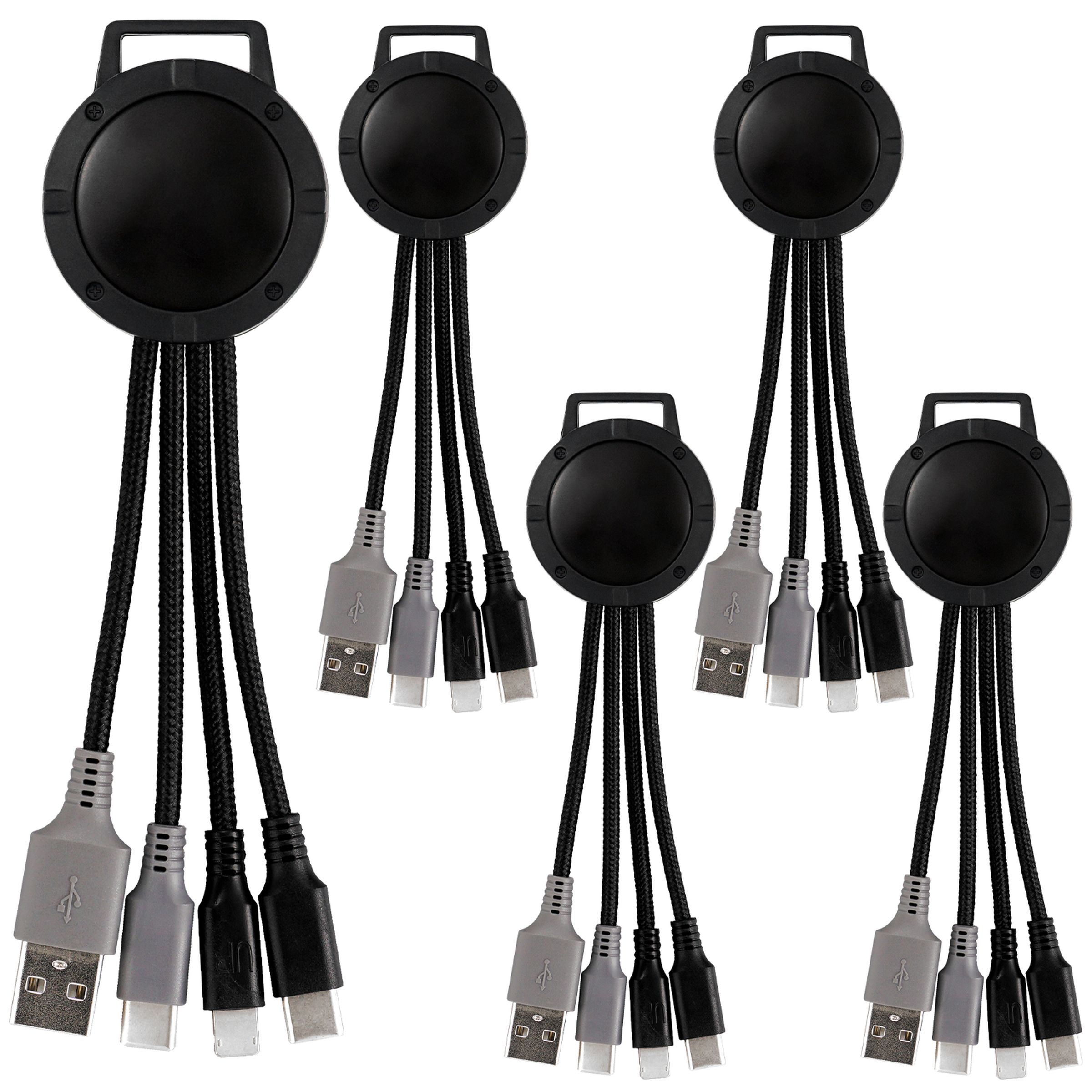 Light Up Color Two Tone 3-in-1 Duo Charging Cable 1
