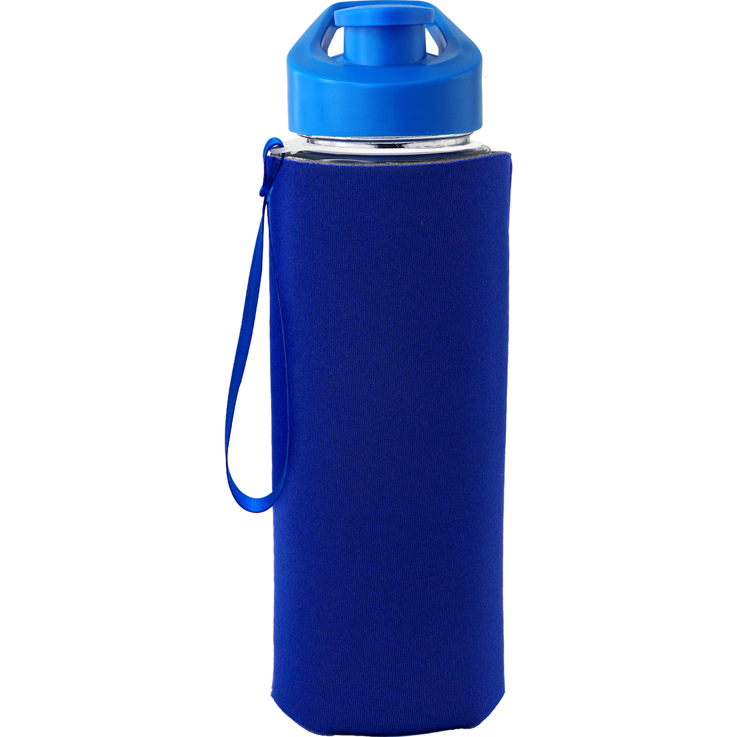 Easy Pour 22 oz Frosted Glass Sleeve Lanyard Bottle 1
