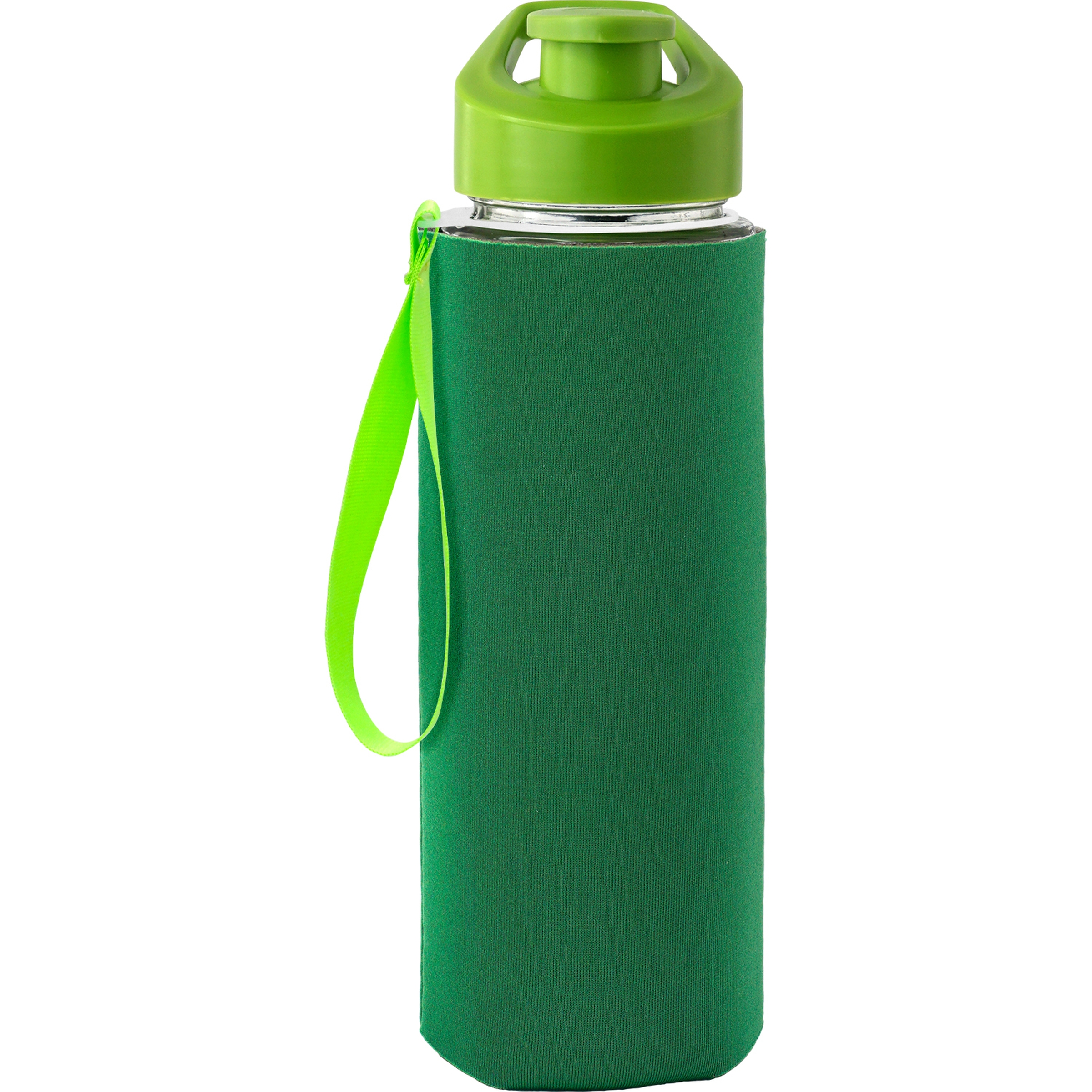 Easy Pour 22 oz Frosted Glass Sleeve Lanyard Bottle 1