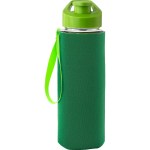 Easy Pour 22 oz Frosted Glass Sleeve Lanyard Bottle - green Easy Pour 22 oz Frosted Glass Sleeve Lanyard Bottle - green
