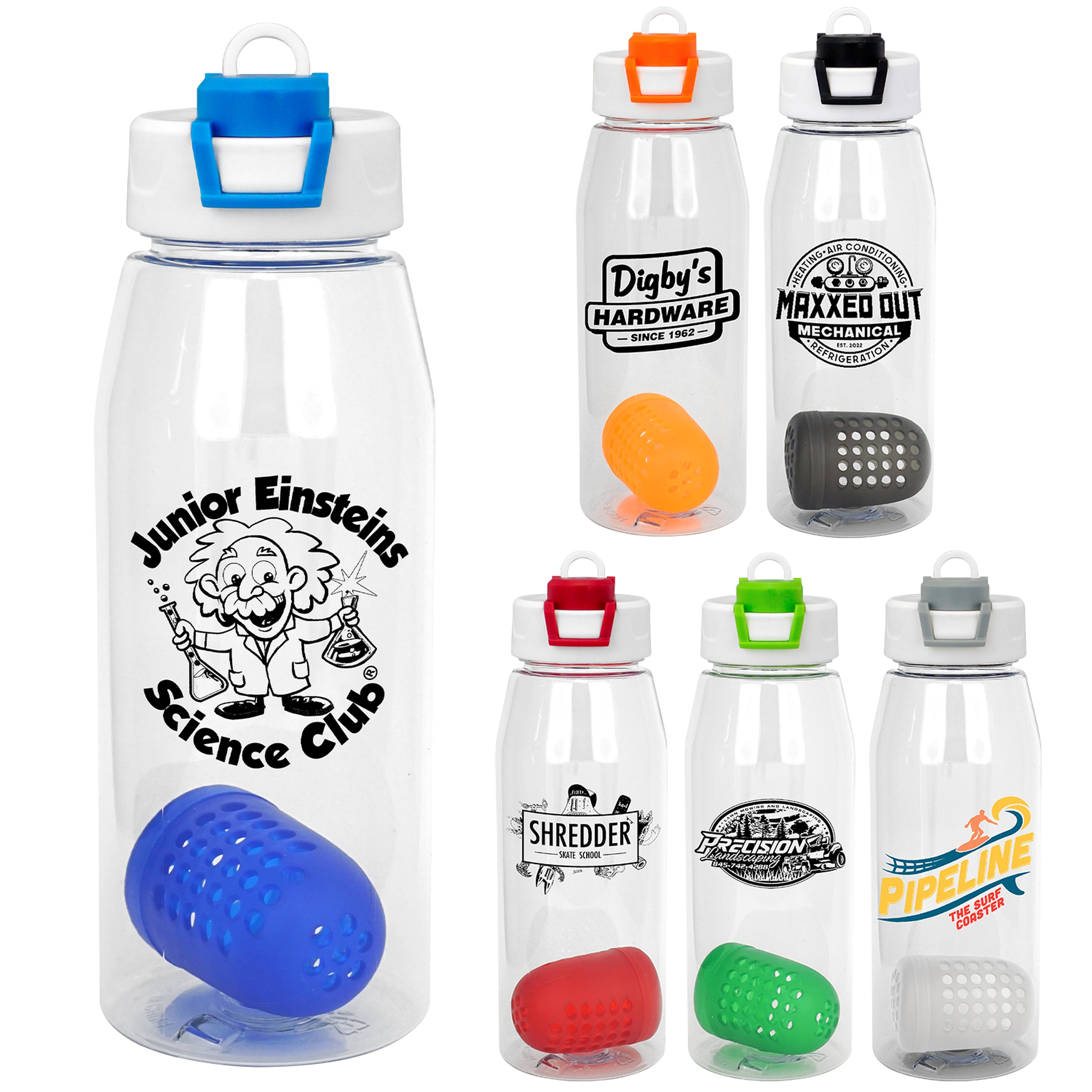 Two Tone Pop Up 32 oz. Bottle with Floating Infuser 1