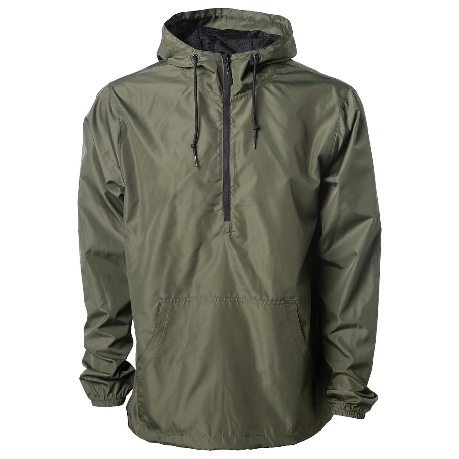 Independent Trading Co.® Lightweight Pullover Windbreaker Anorak Jacket 1