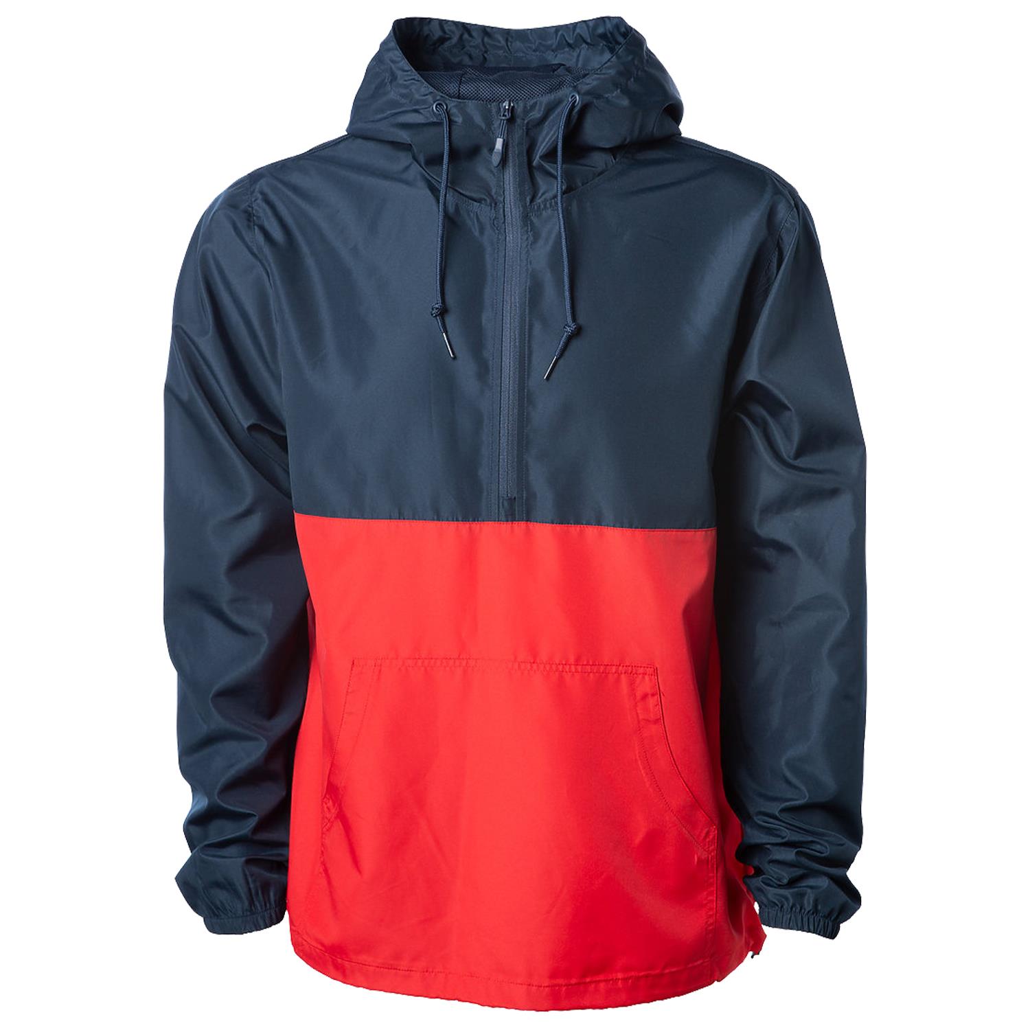 Independent Trading Co.® Lightweight Pullover Windbreaker Anorak Jacket 1