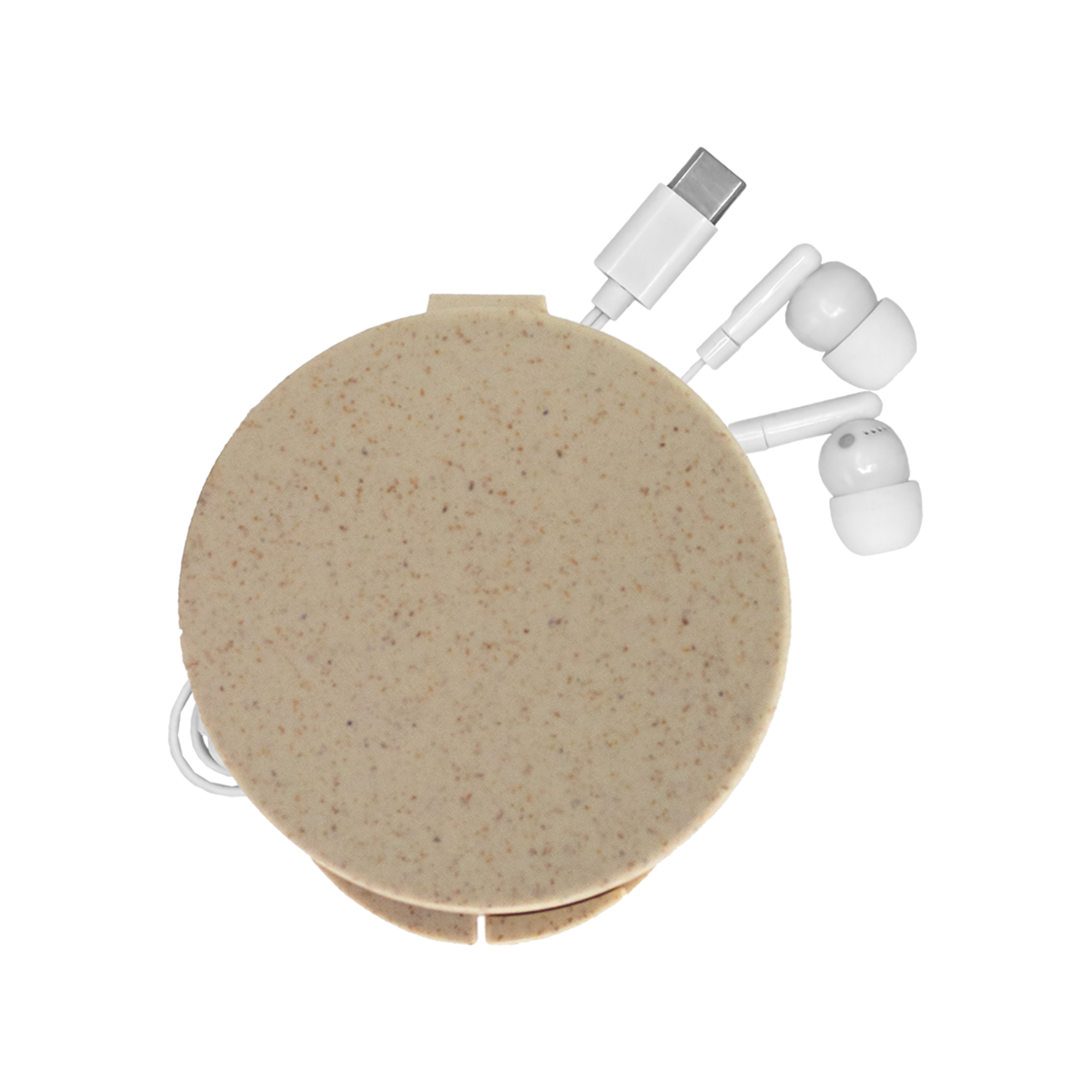 Round Type C Ear Bud Case 1