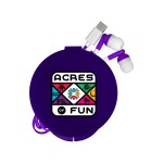 Round Type C Ear Bud Case - Purple Round Type C Ear Bud Case - Purple