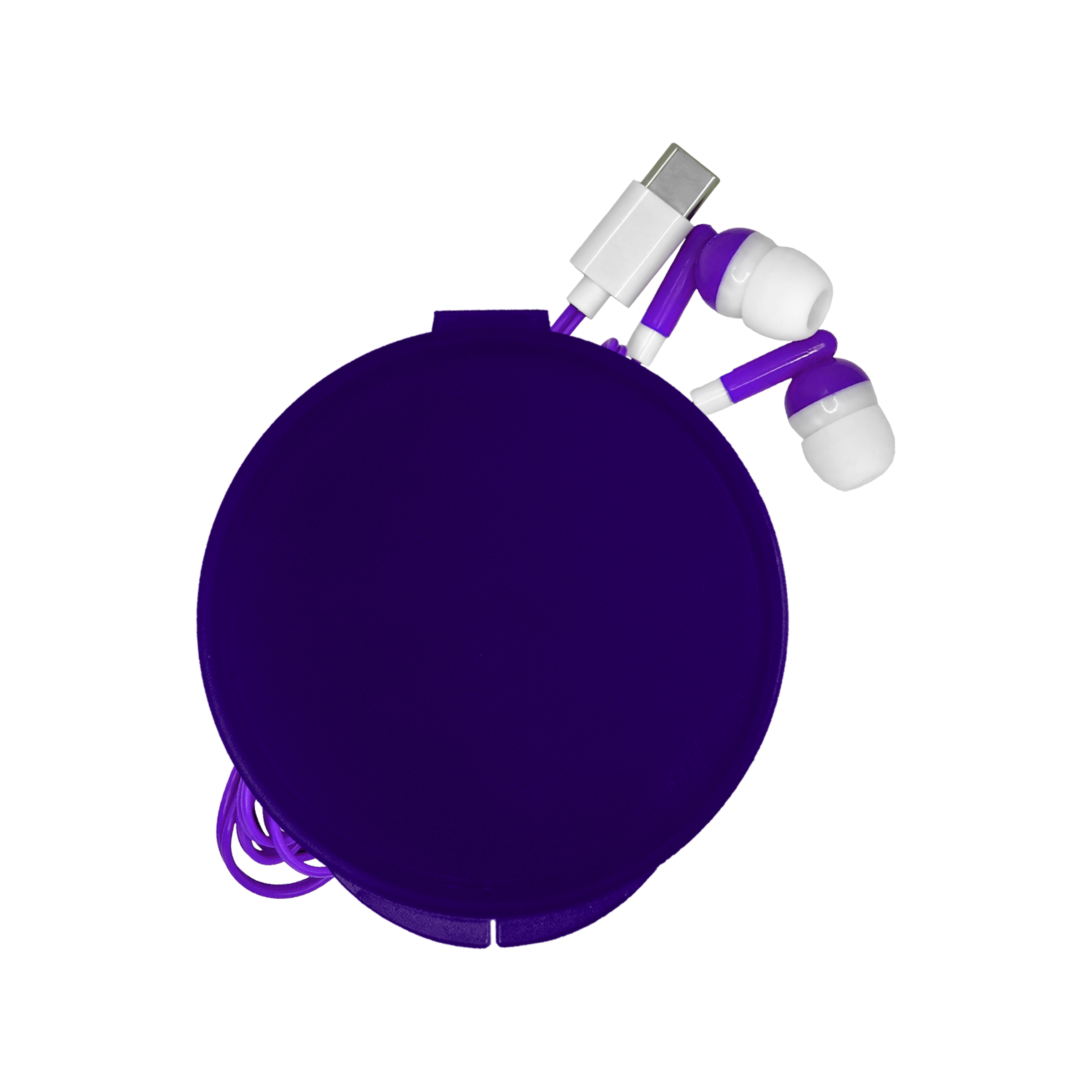 Round Type C Ear Bud Case 1