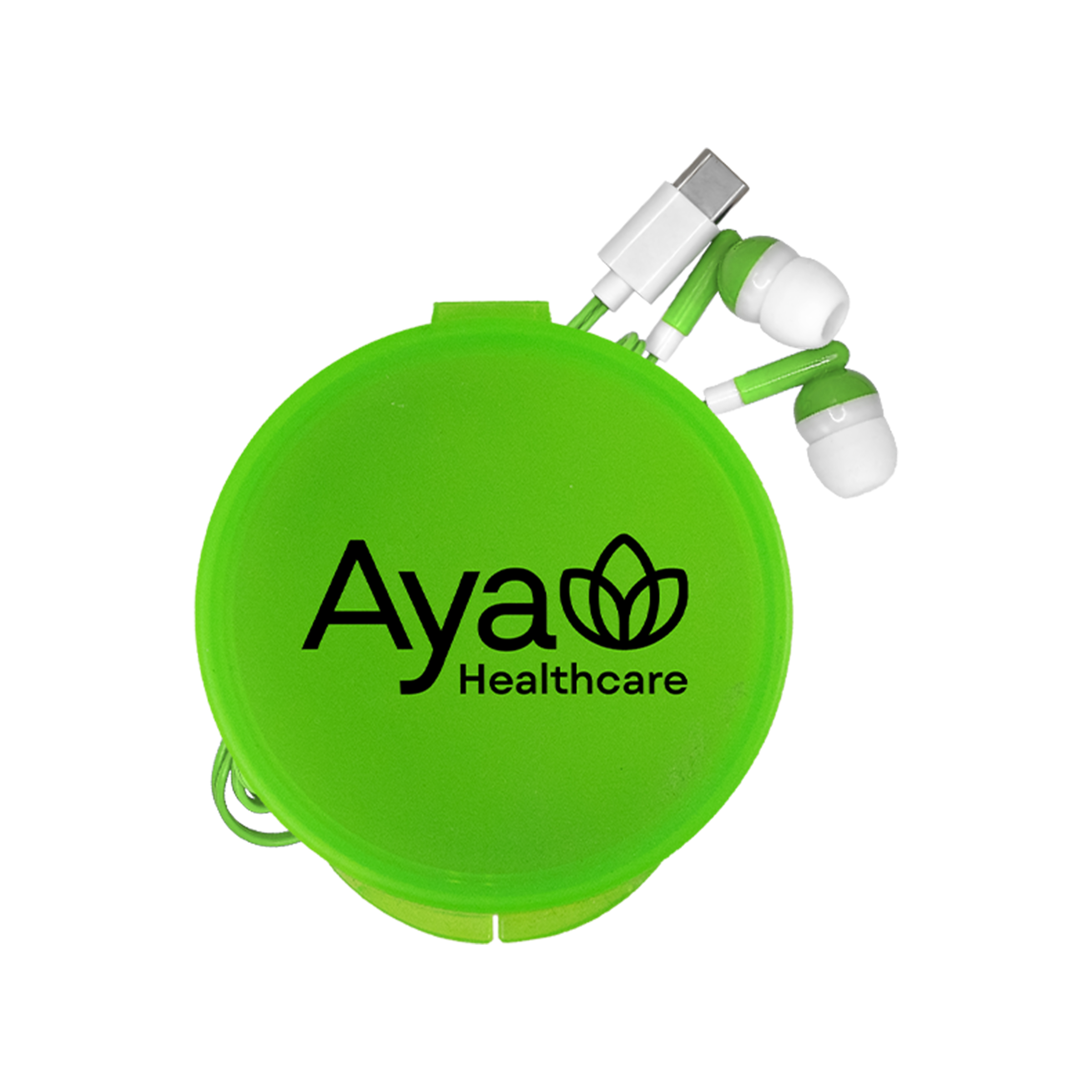 Round Type C Ear Bud Case 1