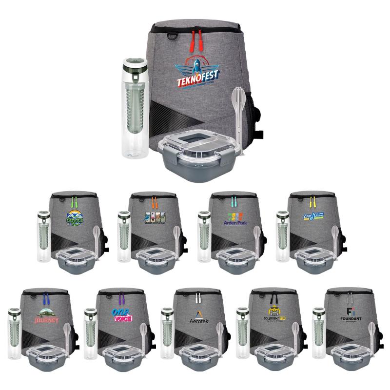 Trendy Lunch Box & Utensil Backpack Set 1 Trendy Lunch Box & Utensil Backpack Set 1