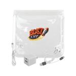 Clear A+C Wall, Cable & Ear Bud Set - White Clear A+C Wall, Cable & Ear Bud Set - White