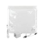 Clear A+C Wall, Cable & Ear Bud Set - White Clear A+C Wall, Cable & Ear Bud Set - White