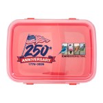 Patriotic Lunch To Go Container - red Patriotic Lunch To Go Container - red
