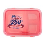 Patriotic Lunch To Go Container - red Patriotic Lunch To Go Container - red