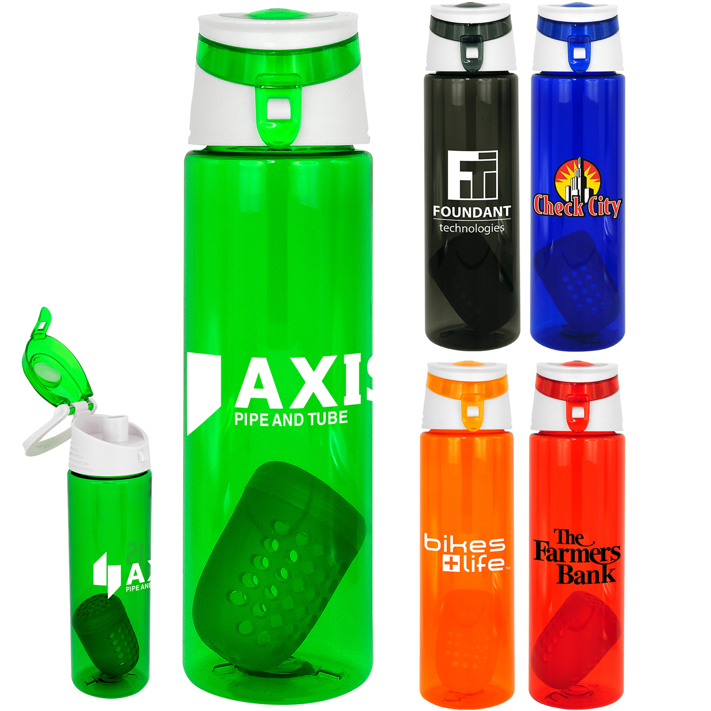 Trendy 24 oz Colorful Floating Infuser Bottle 1