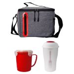 Soup & Salad Oval Cooler Lunch Set - Red Soup & Salad Oval Cooler Lunch Set - Red