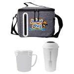 Soup & Salad Oval Cooler Lunch Set - White Soup & Salad Oval Cooler Lunch Set - White