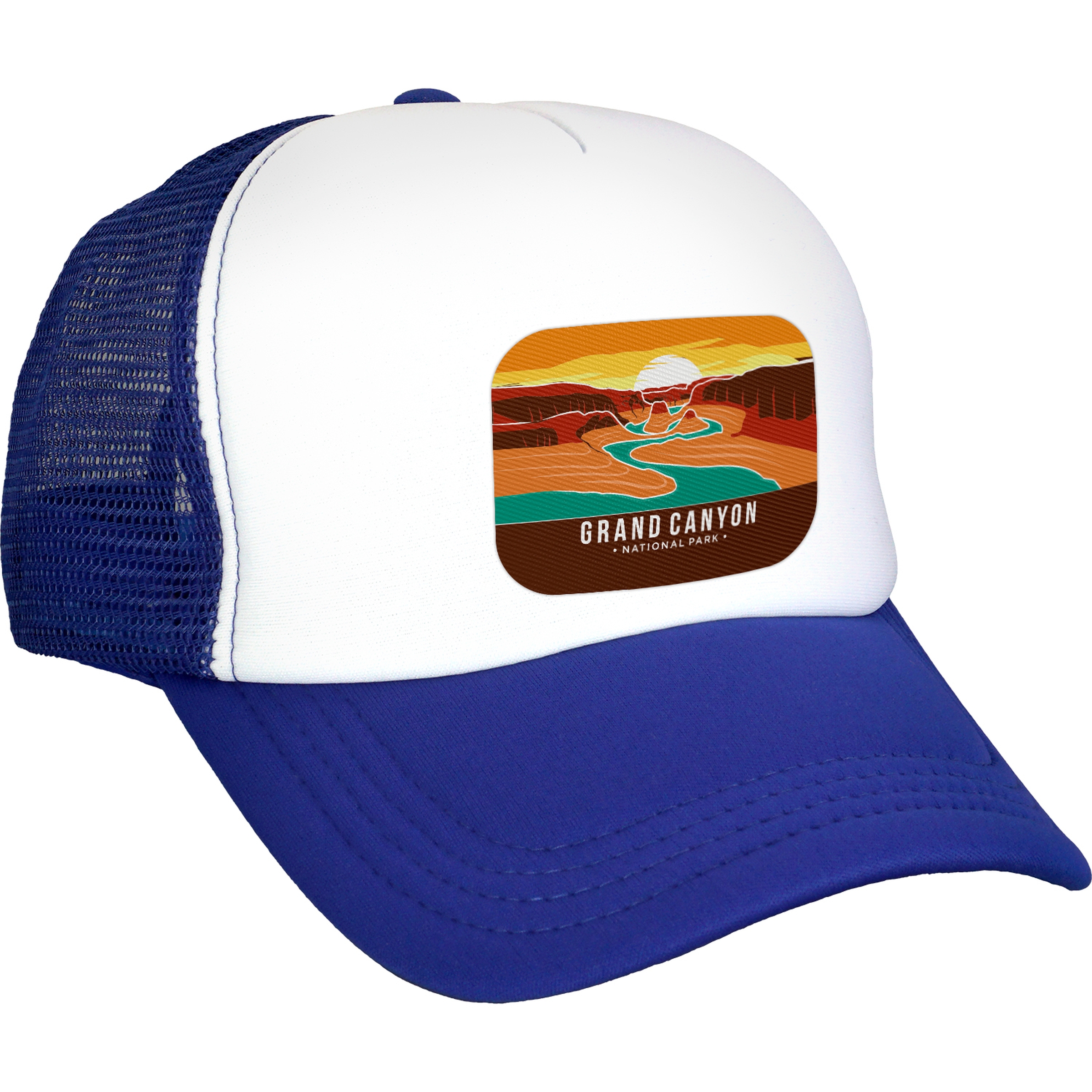 Foam Rectangle Emblem Trucker Hat 1