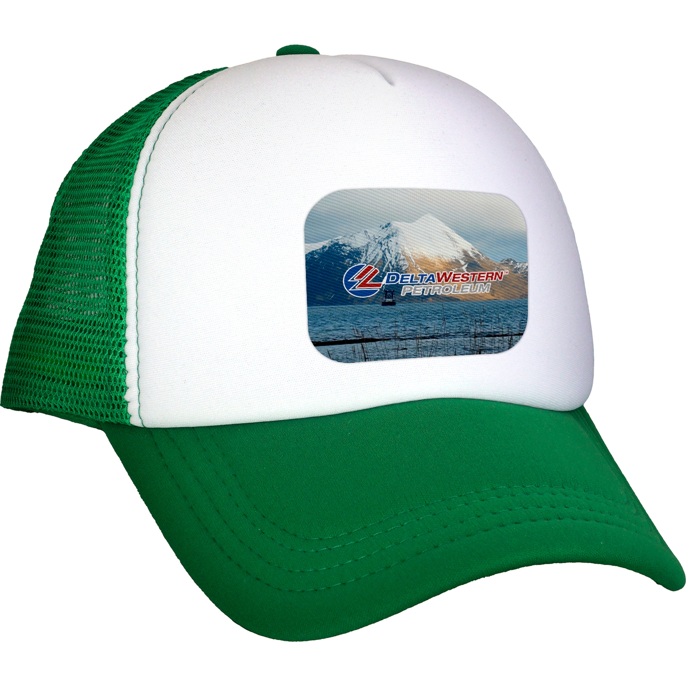 Foam Rectangle Emblem Trucker Hat 1