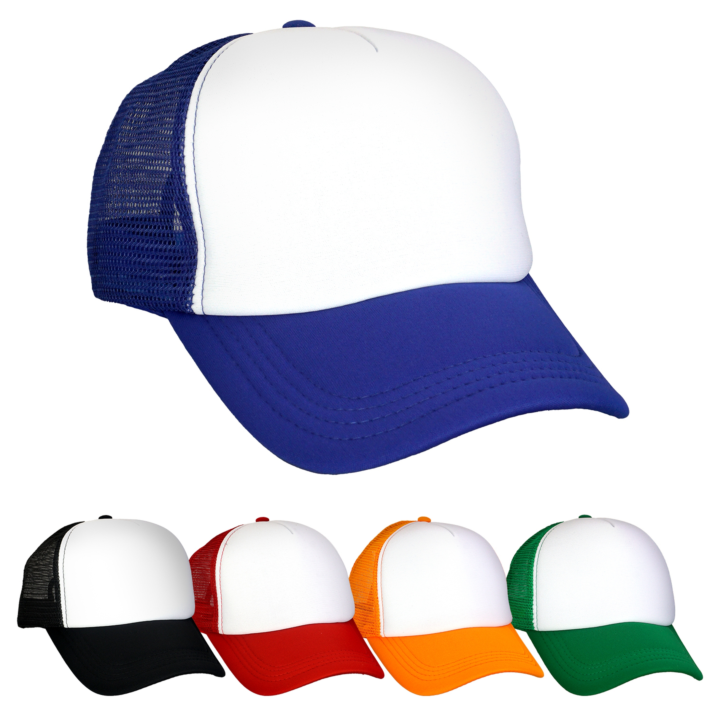 Foam Rectangle Emblem Trucker Hat 1