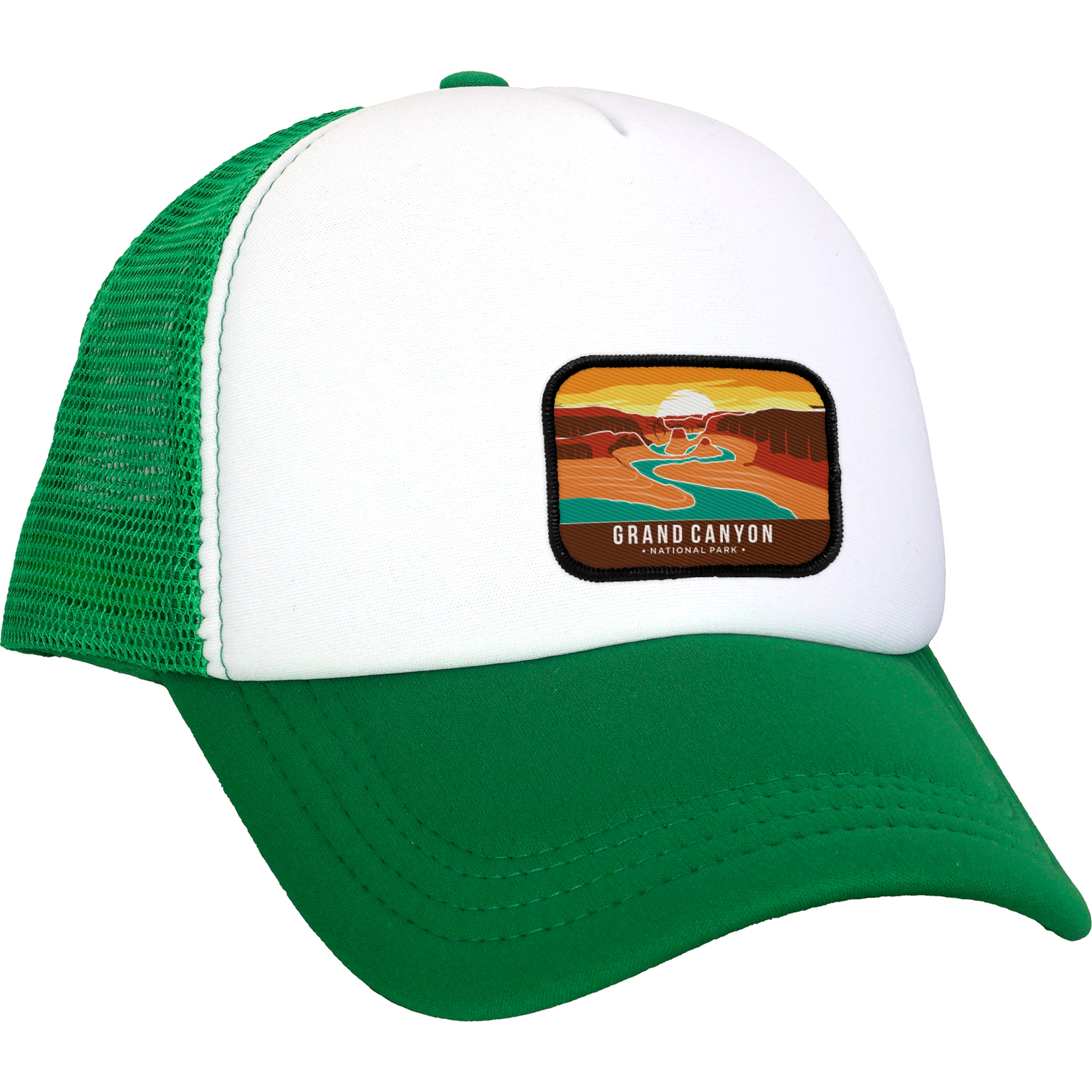 Foam Embroidered Emblem Trucker Hat 1