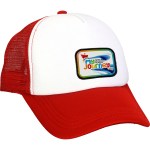 Foam Embroidered Emblem Trucker Hat - red Foam Embroidered Emblem Trucker Hat - red