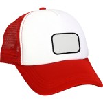 Foam Embroidered Emblem Trucker Hat - red Foam Embroidered Emblem Trucker Hat - red