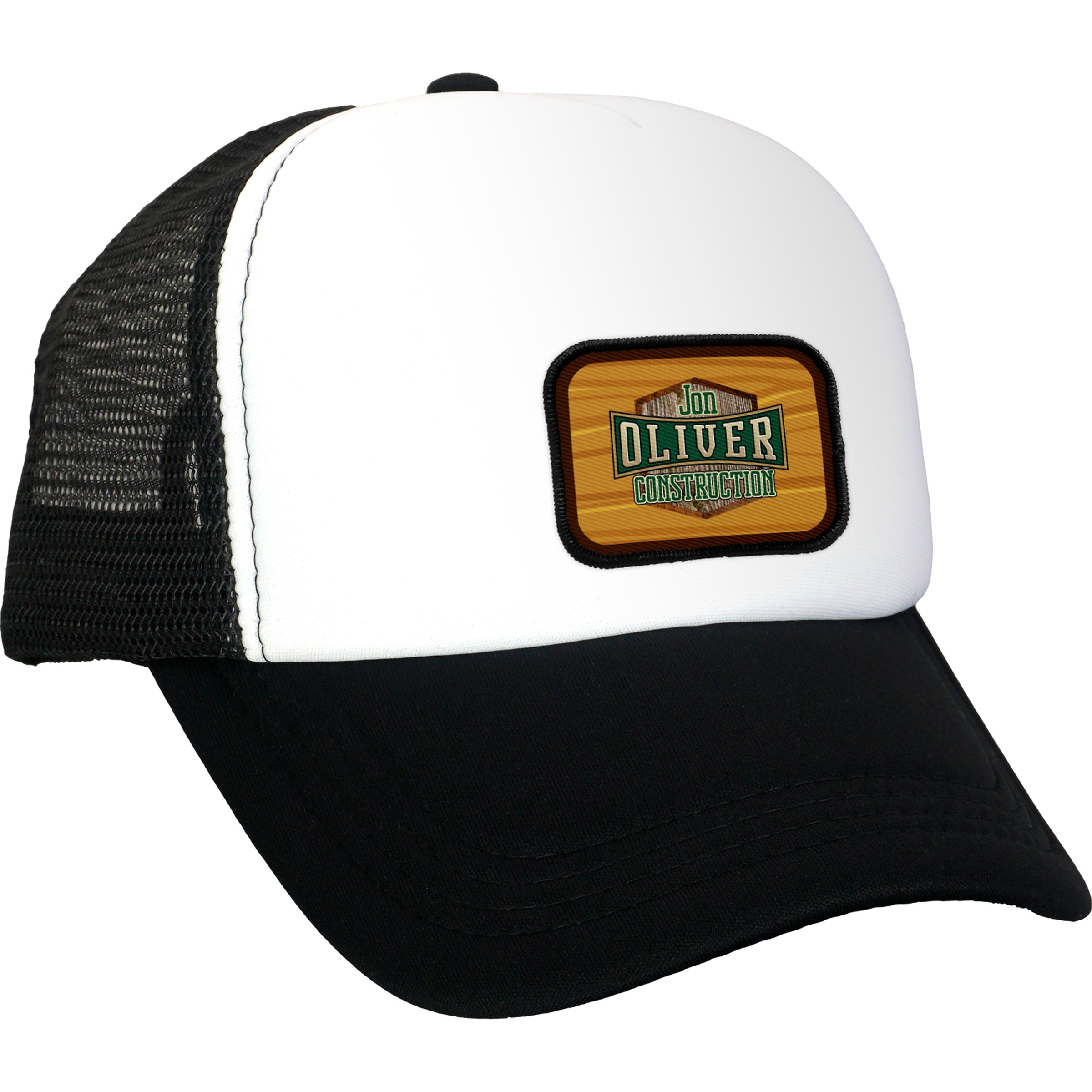 Foam Embroidered Emblem Trucker Hat 1