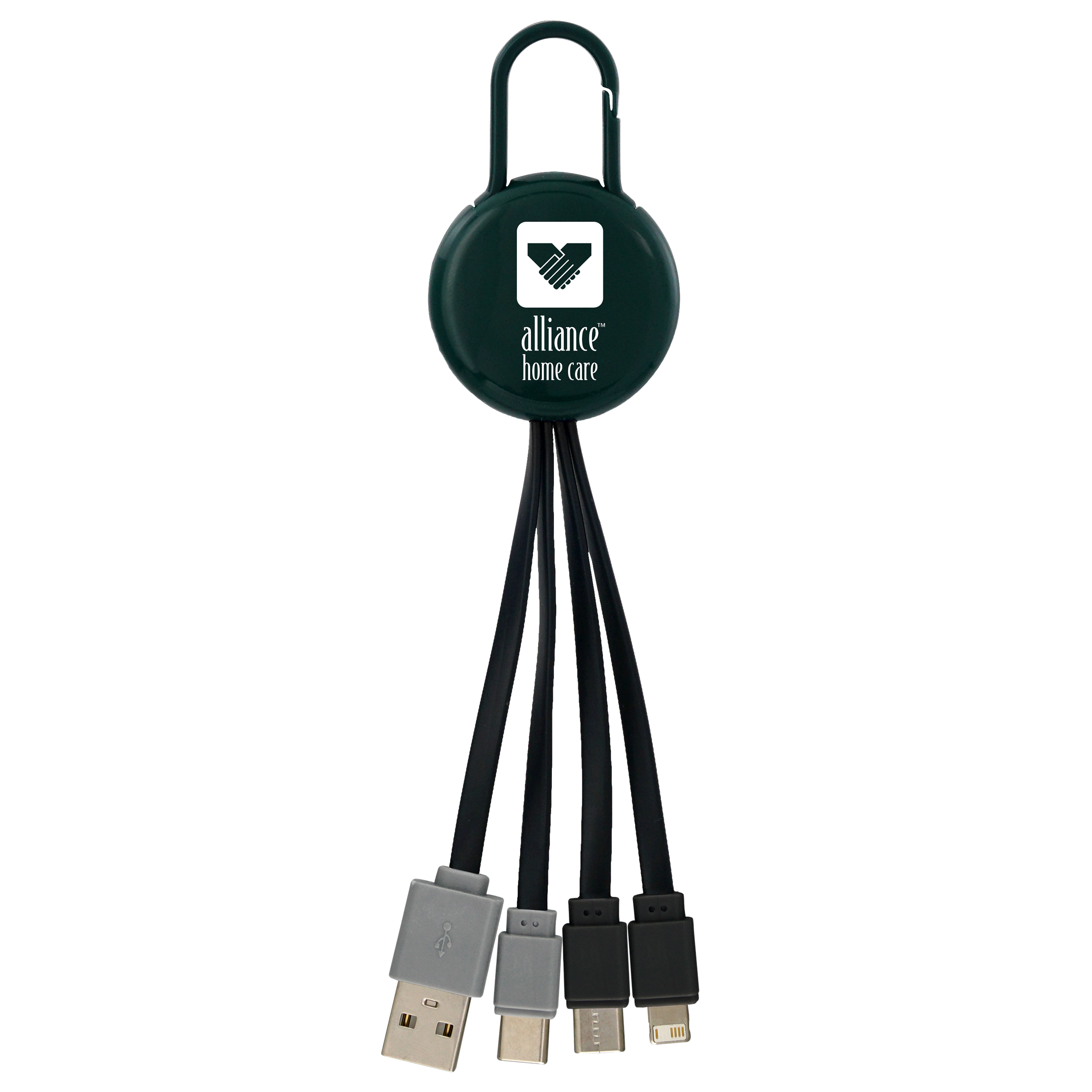 Colorful Clip Dual Input 3" 1 Charging Cable 1