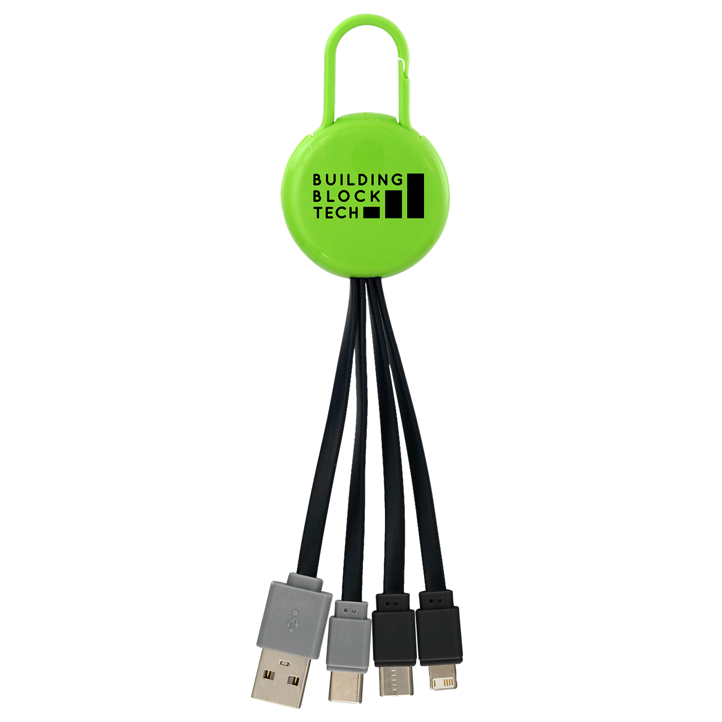 Colorful Clip Dual Input 3" 1 Charging Cable 1