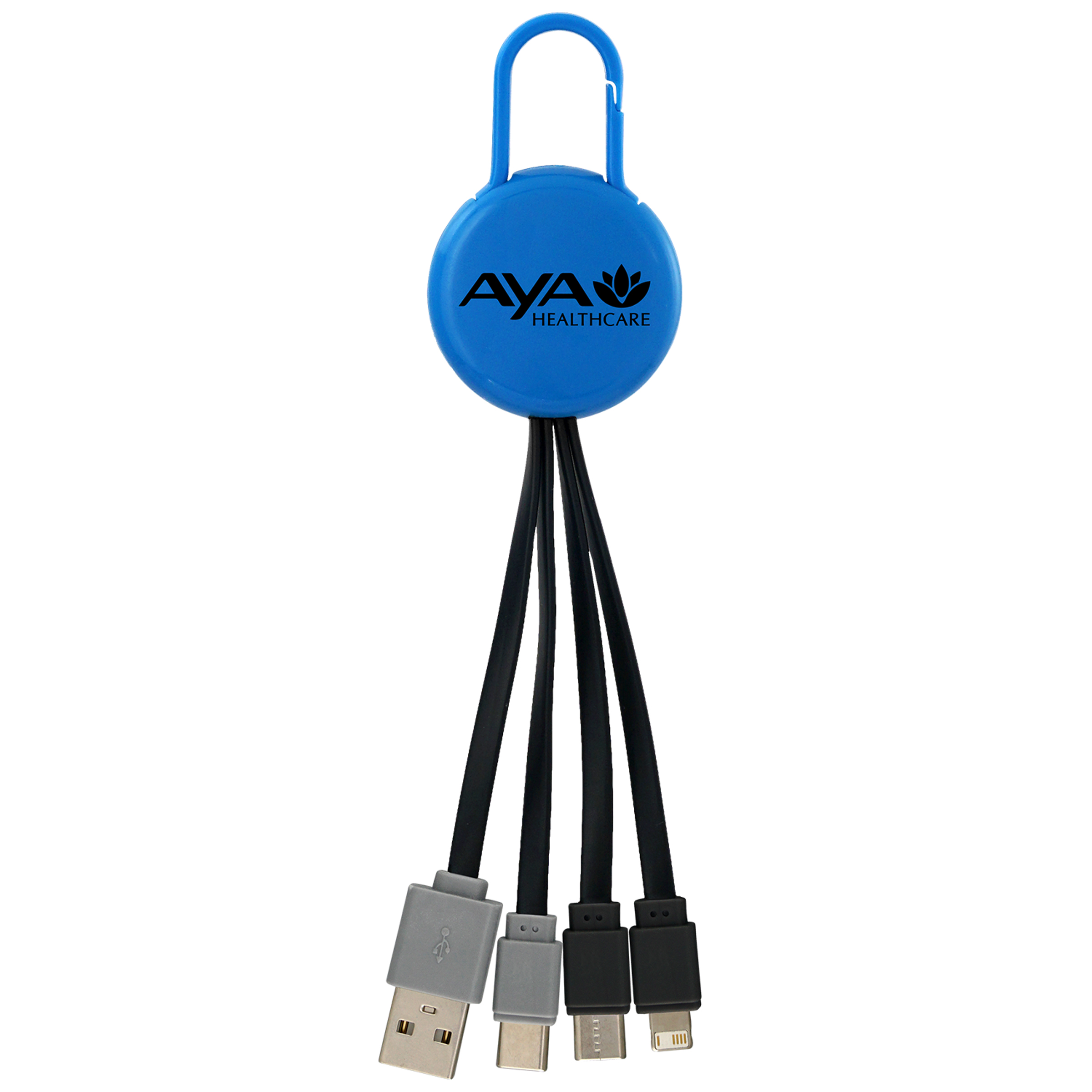 Colorful Clip Dual Input 3" 1 Charging Cable 1