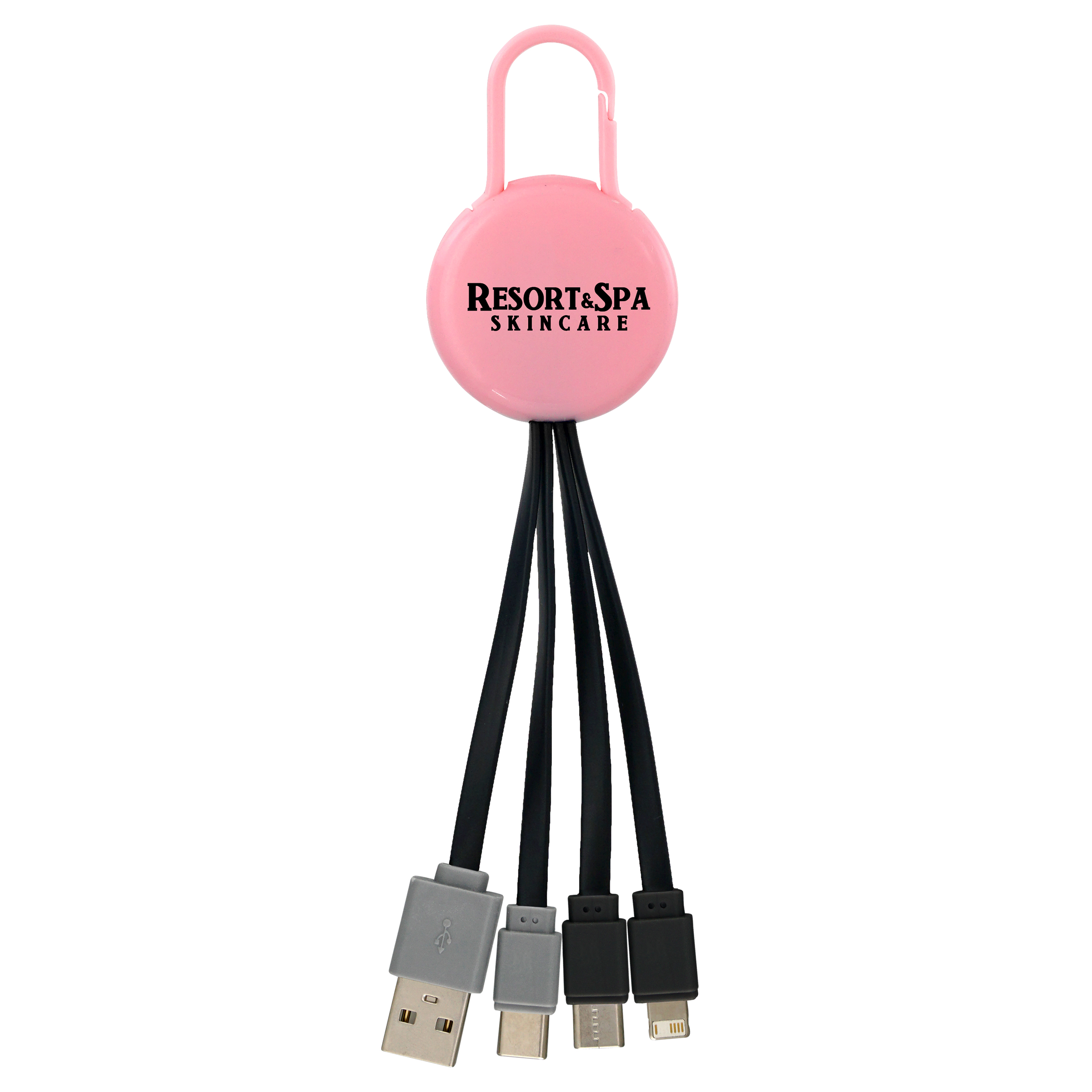 Colorful Clip Dual Input 3" 1 Charging Cable 1