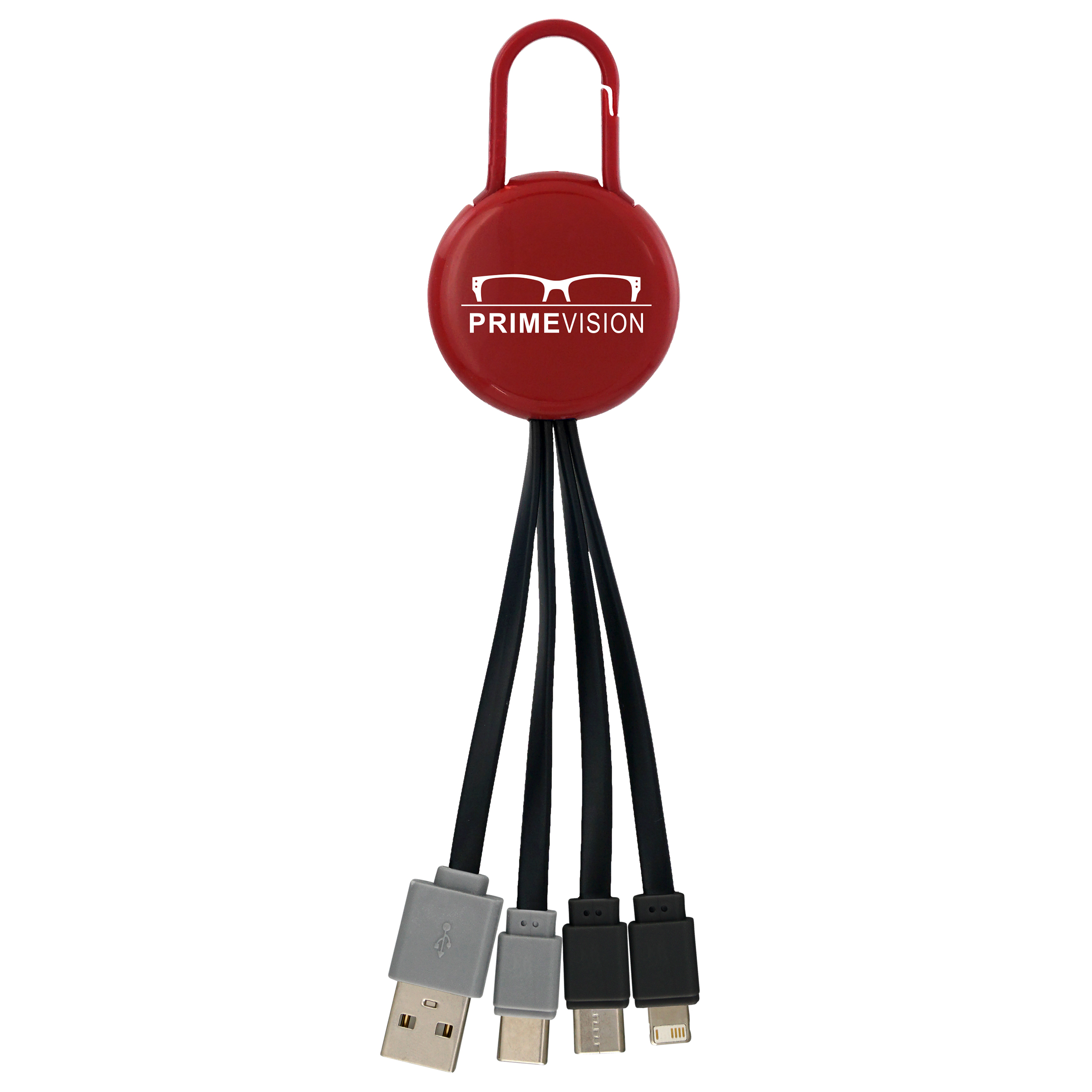 Colorful Clip Dual Input 3" 1 Charging Cable 1