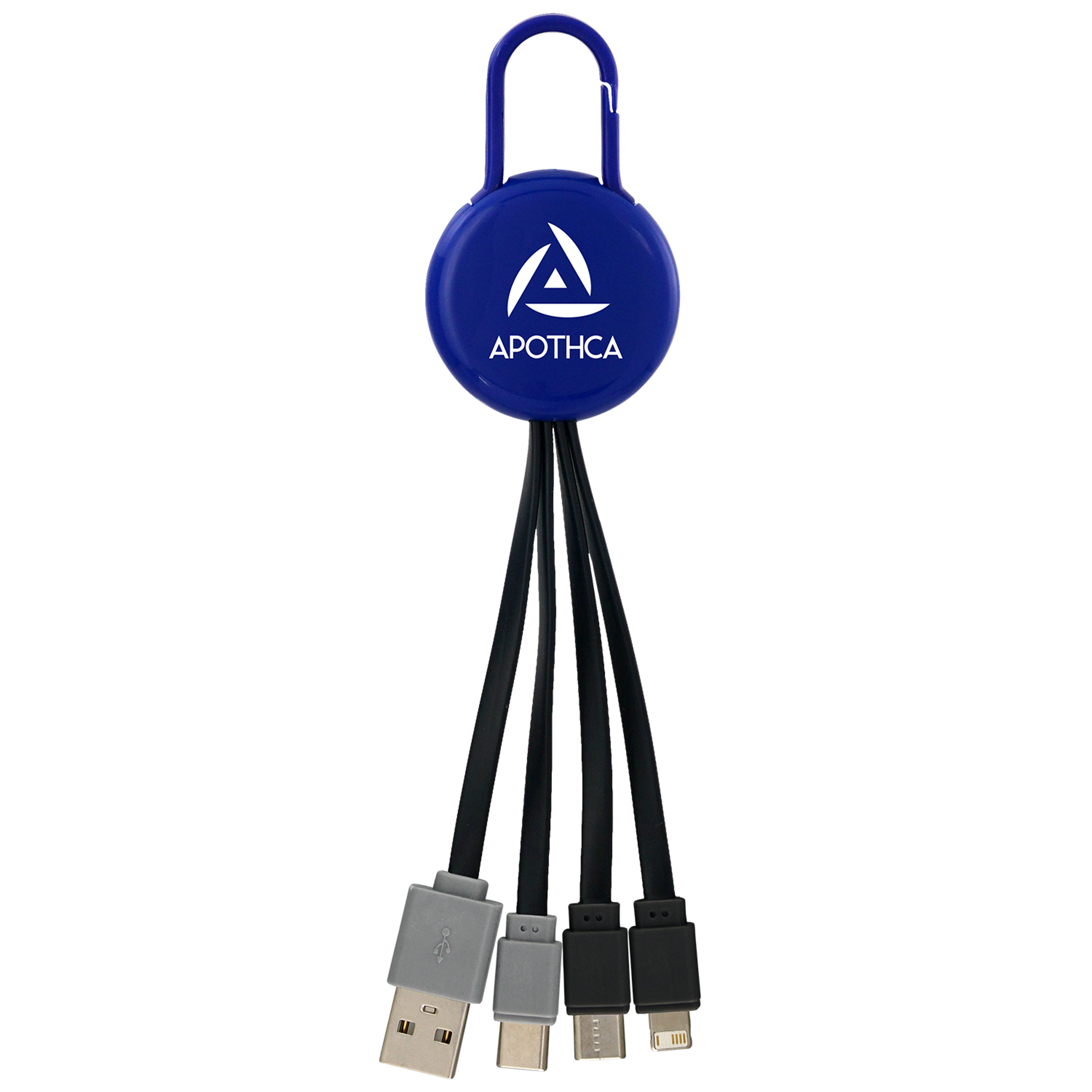 Colorful Clip Dual Input 3" 1 Charging Cable 1