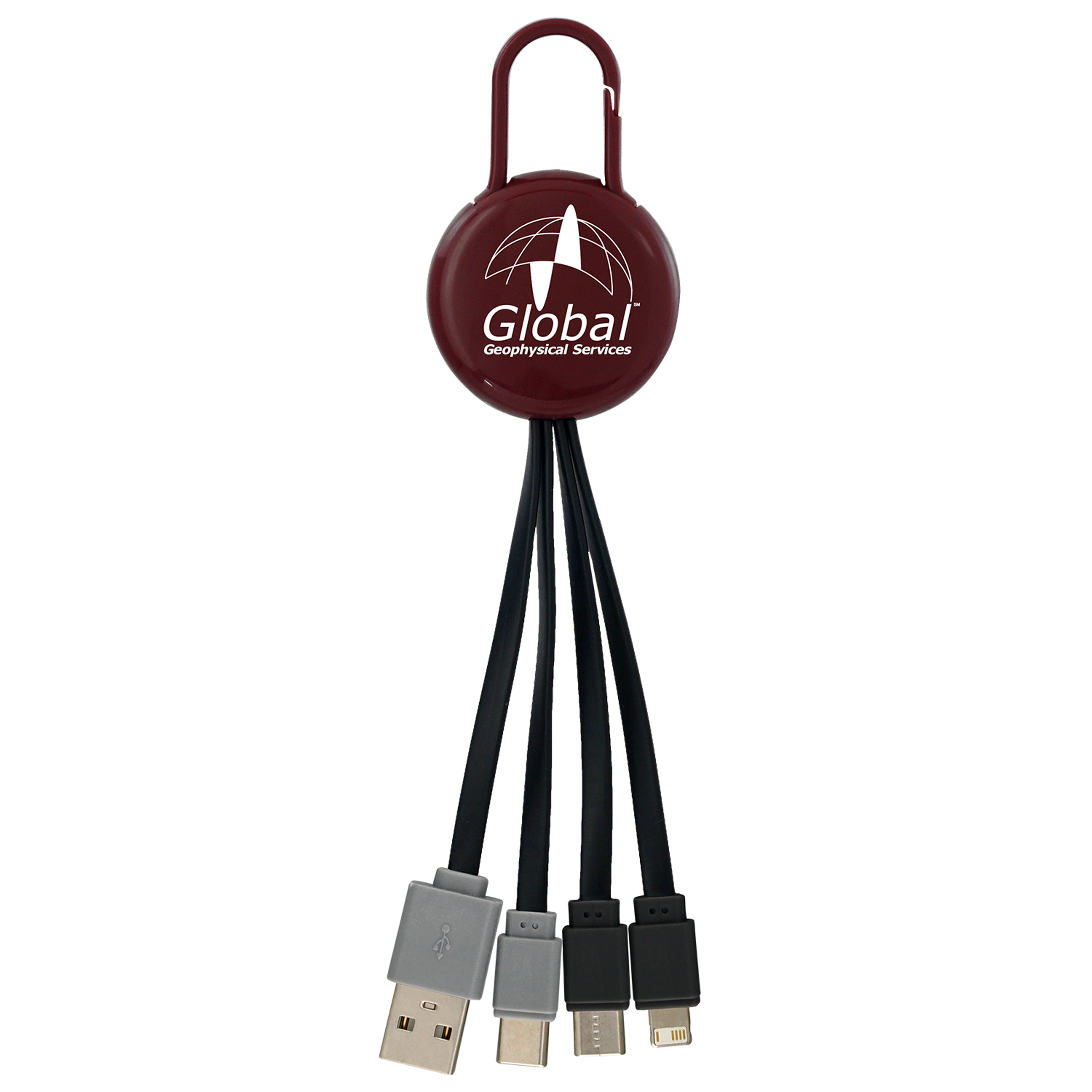 Colorful Clip Dual Input 3" 1 Charging Cable 1