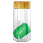 Bamboo Pattern 18 oz. Recycled Bottle with Floating Infuser - green Bamboo Pattern 18 oz. Recycled Bottle with Floating Infuser - green