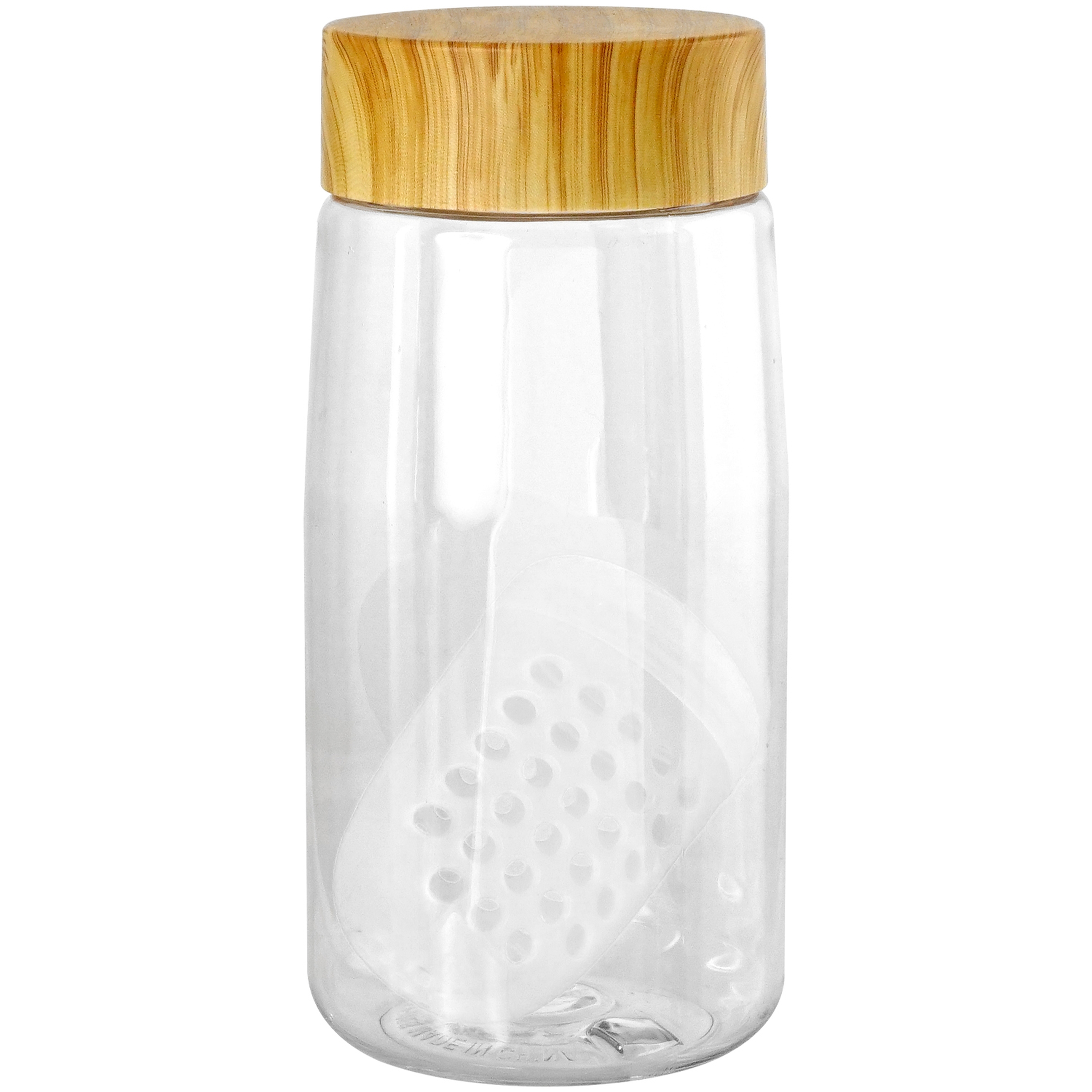 Bamboo Pattern 18 oz. Recycled Bottle with Floating Infuser 1