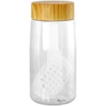 Bamboo Pattern 18 oz. Recycled Bottle with Floating Infuser - clear Bamboo Pattern 18 oz. Recycled Bottle with Floating Infuser - clear