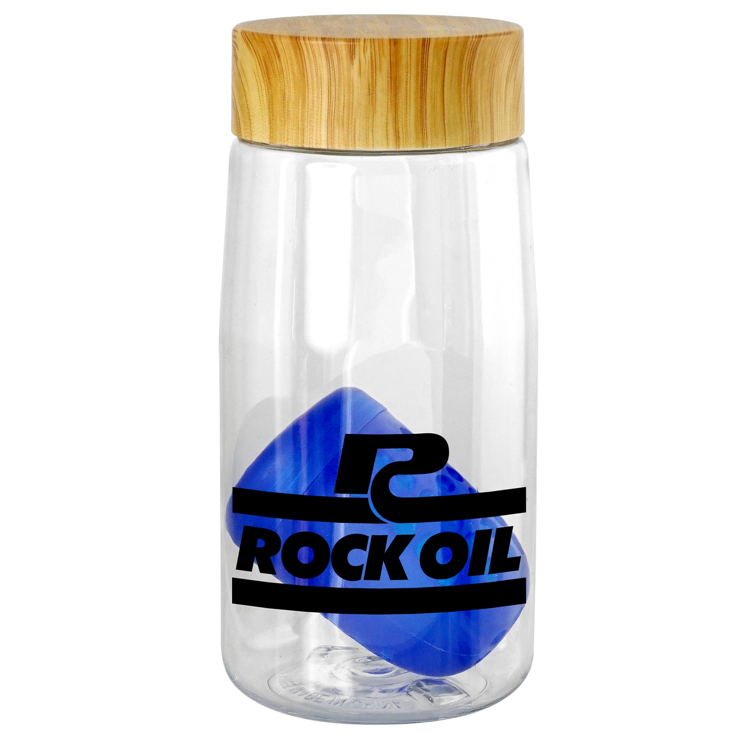 Bamboo Pattern 18 oz. Recycled Bottle with Floating Infuser 1