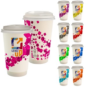 16 oz. Full Color Floating Cube Paper Cup With Lid 1 16 oz. Full Color Floating Cube Paper Cup With Lid 1