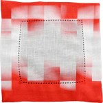 Shaded Checkers Fabric Napkin - red Shaded Checkers Fabric Napkin - red