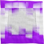 Shaded Checkers Fabric Napkin - purple Shaded Checkers Fabric Napkin - purple