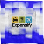 Shaded Checkers Fabric Napkin - blue Shaded Checkers Fabric Napkin - blue